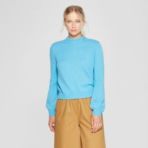 Long Sleeve Button Back Crew Sweater  Who What Wea